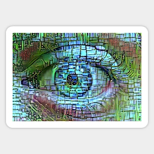 Techno Eye Sticker